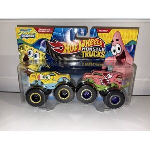 Hot Wheels Monster Trucks Collectible Doubles Sponge Bob And Patrick Easter